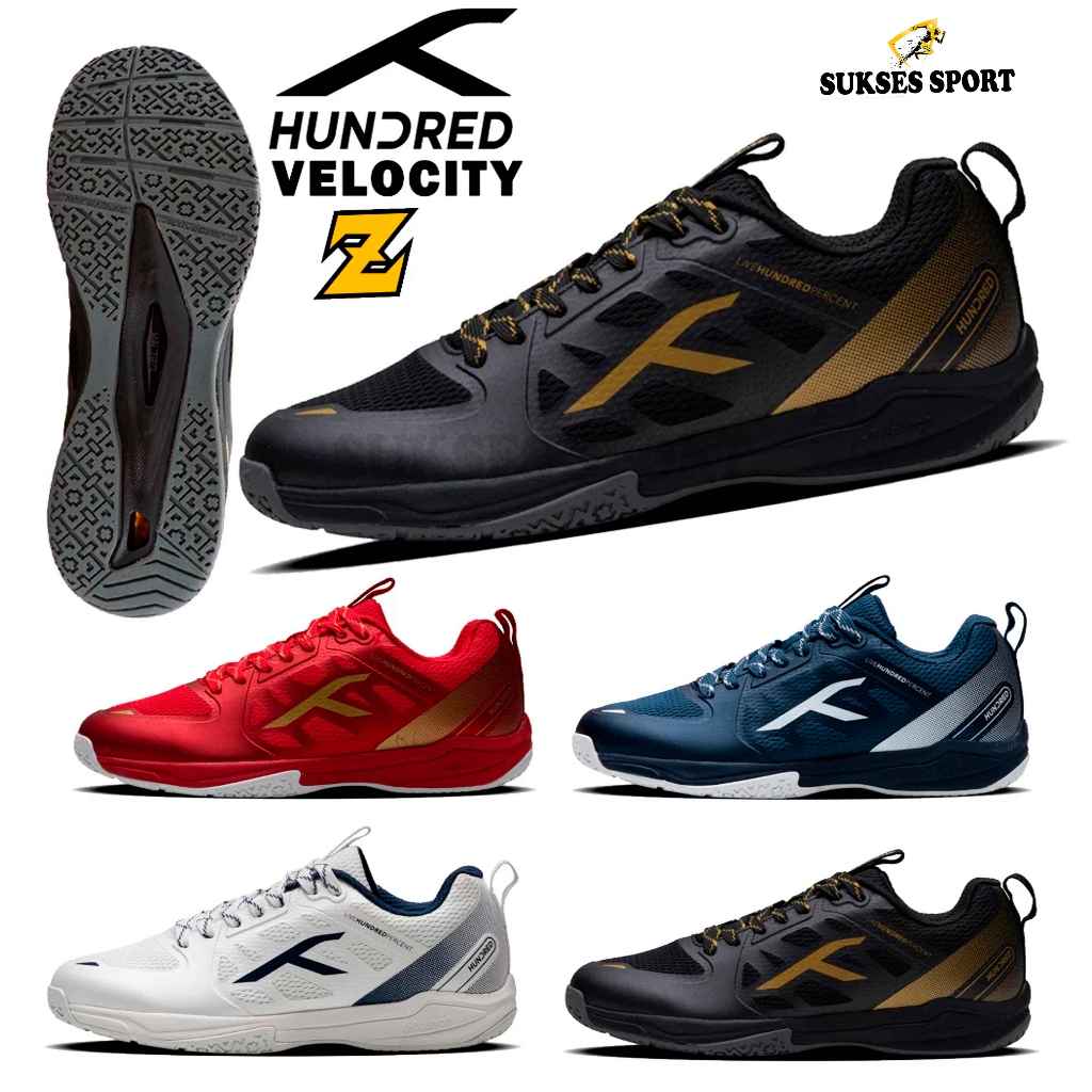 Sepatu Badminton Hundred Velocity Z dan Velocity GEN 2 Original Sepatu Badminton Hundred Velocity Z 