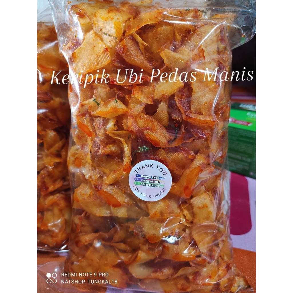 

keripik ubi pedas manis / keripik ubi homemade / keripik ubi enak / keripik ubi renyah