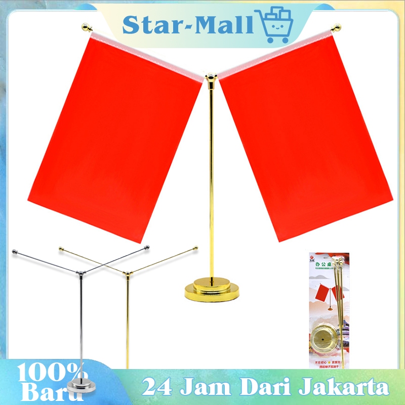 Tiang Bendera Meja / Tatakan Tiang Bendera / Stand Bendera