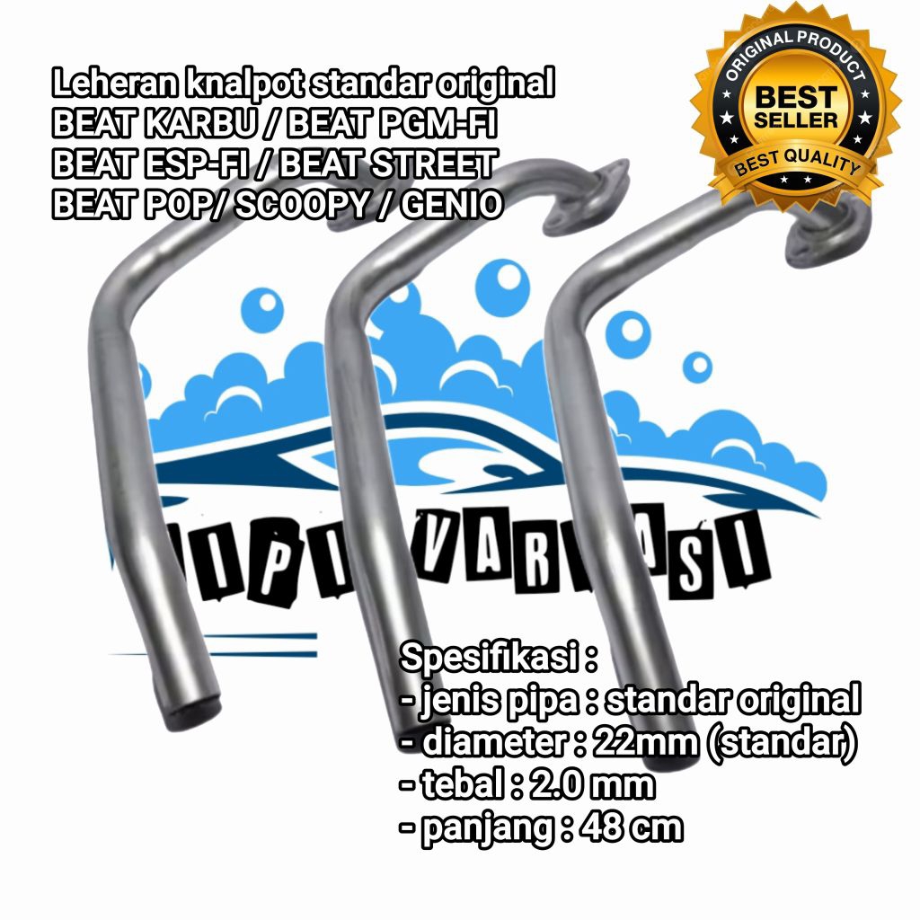 leheran knalpot standar original BEAT KARBU/BEAT PGM-FI/BEAT ESP-FI/BEAT STREET/BEAT POP/SCOOPY/GENI