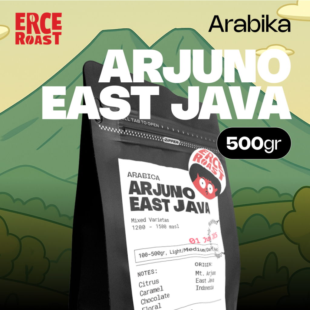 

Kopi Arabika Arjuno Roast Beans 500 gram