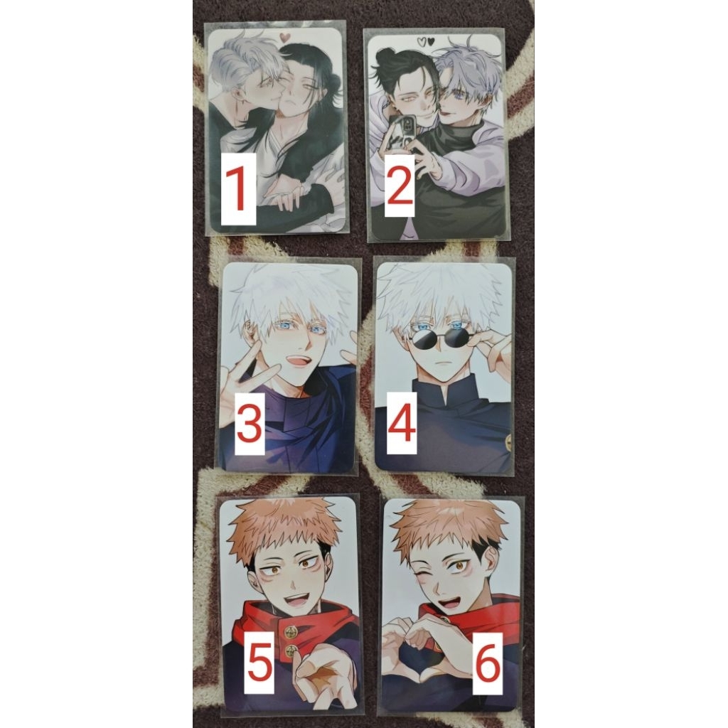 Jujutsu kaisen gojo yuuji goyuu stsg sgst satosugu jjk photocard by s4nim leia_front