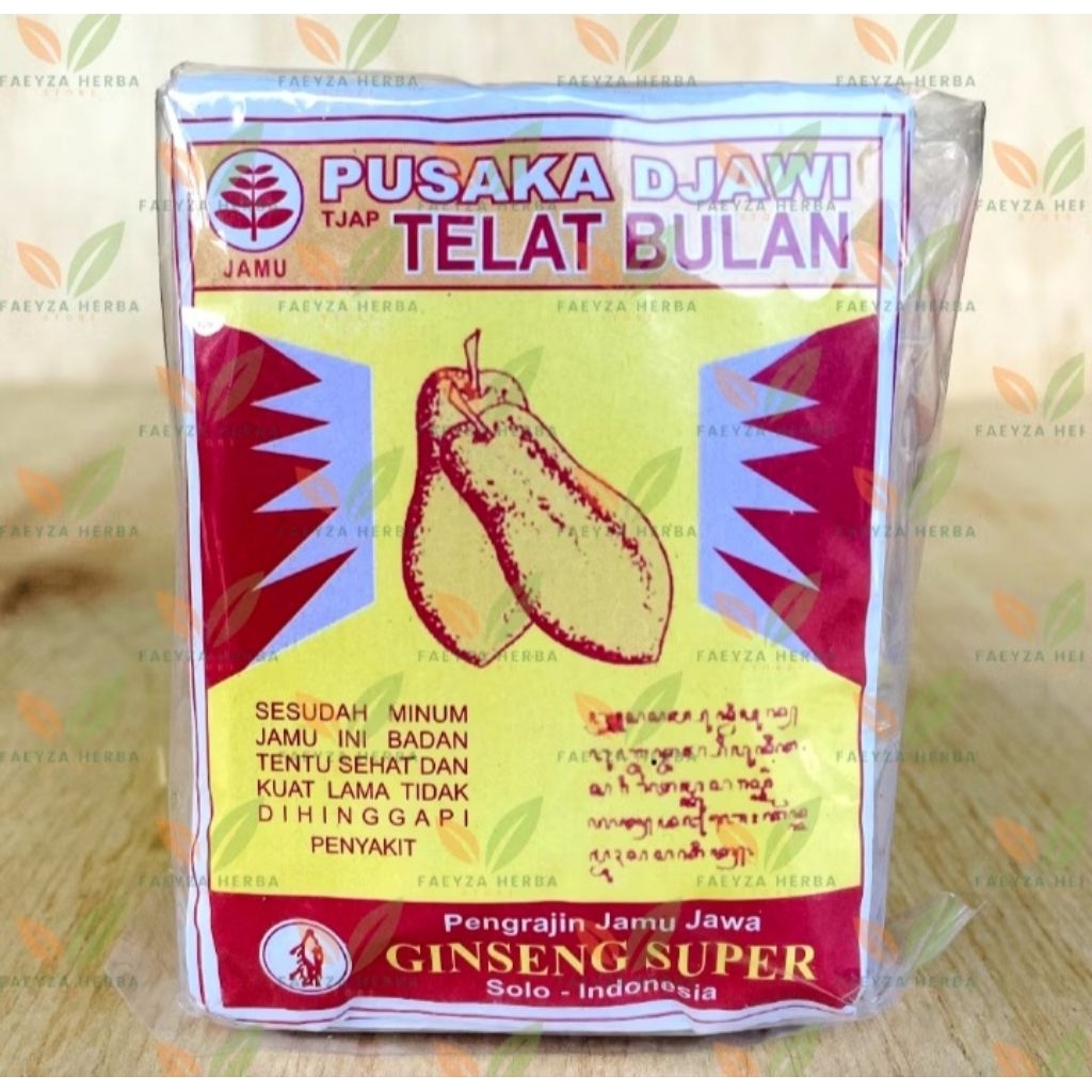 

Jamu Terlambat Bulan Kates Cap Ginseng