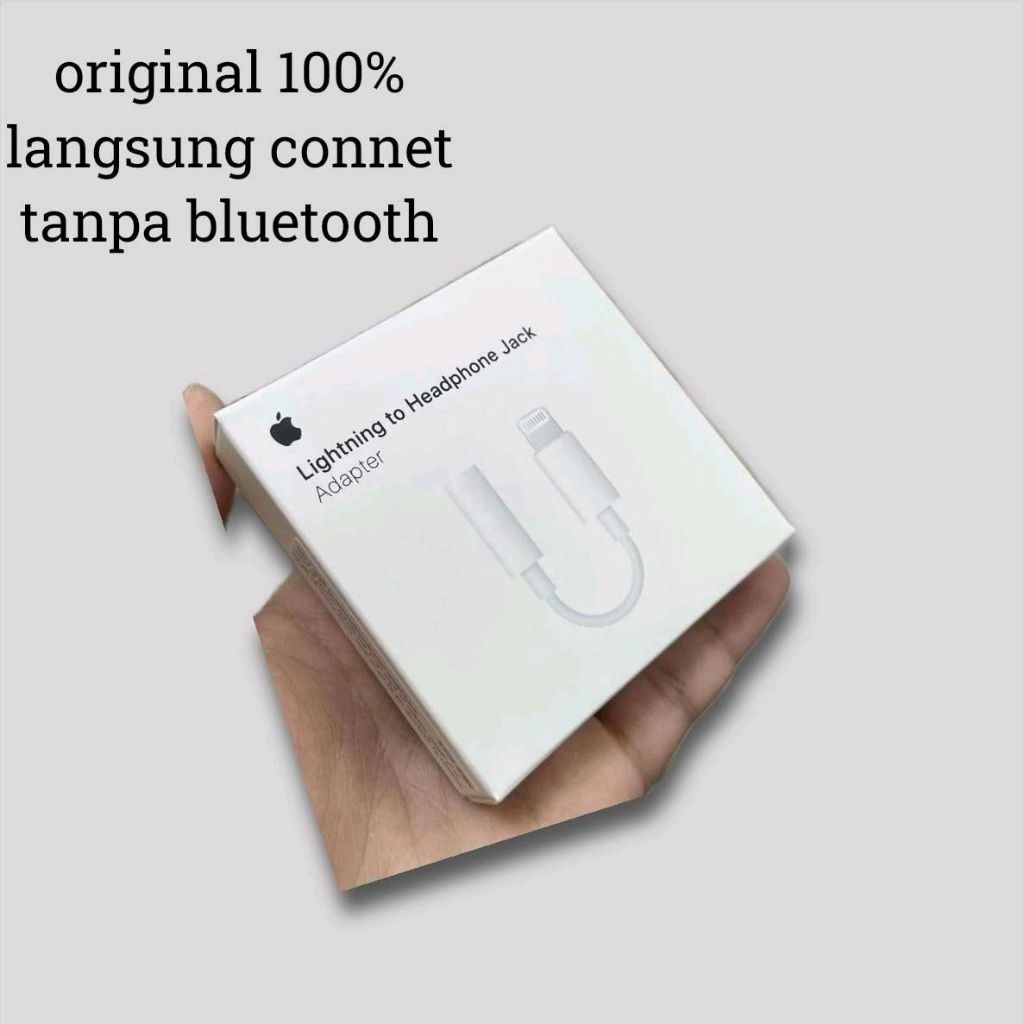 Headset Adapter Apple Iphone Lightning to 3.5mm Jack Audio Original