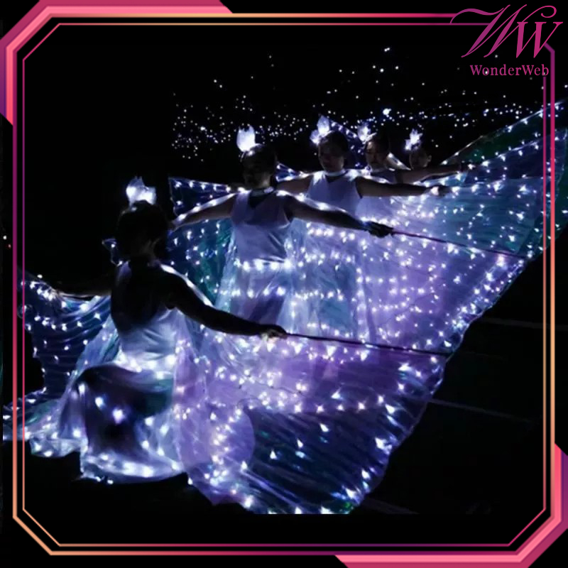 Kostum Sayap Malaikat Anak Aldult Led Putih Sayap Tari Penari Sayap Malaikat Sayap Kerub Belly Dance