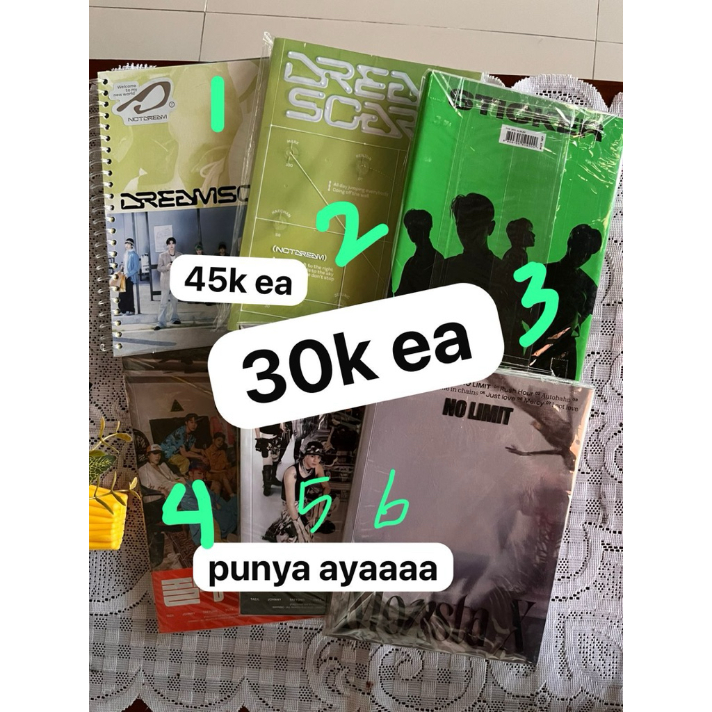 INCLUDE ADMIN, jual album -pc murah, nct dream escape, nct 2018,  nct 127, monstax, 2 baddies, the b