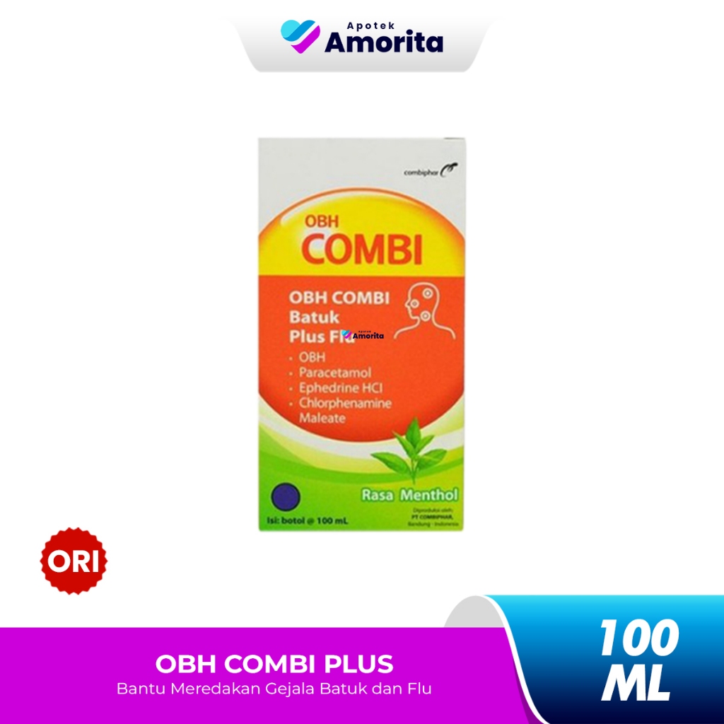 OBH Combi Batuk Plus Flu 100ml / Meredakan Flu Batuk Berdahak