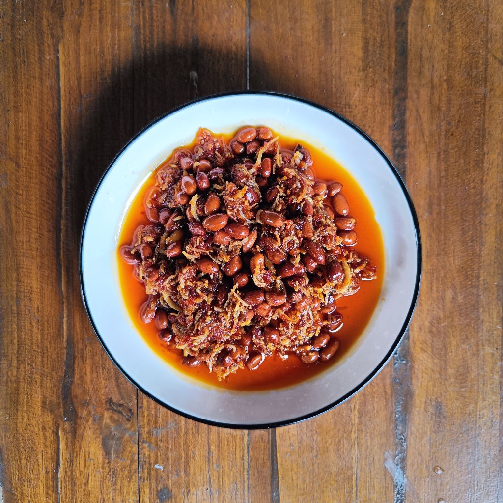 

Teri Medan Kacang Balado/Teri Kacang Balado/Teri Medan Balado/Sambel Teri Kacang Balado 150g