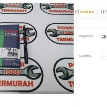 

NACHI Mata Bor Besi HSS 10.5 mm / straight shank drill asli SINGAPORE