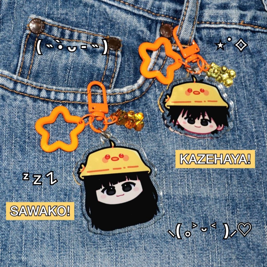 Keychain Couple Anime Kimi ni Todoke – Sawako & Kazehaya | Gantungan kunci | Trinkets by Myickhel