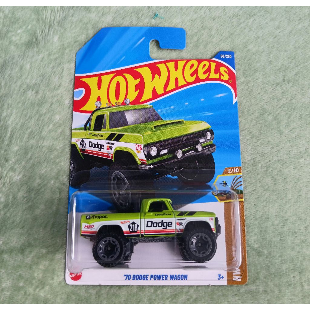 Hot Wheels Dodge Power Wagon Hijau