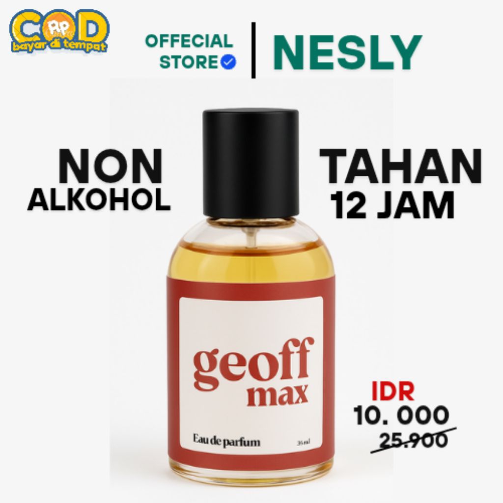 

Parfum Tahan 12 Jam Kualitas Premium Aroma Baru GEOFF MAX Yang Misterius Netto 35g