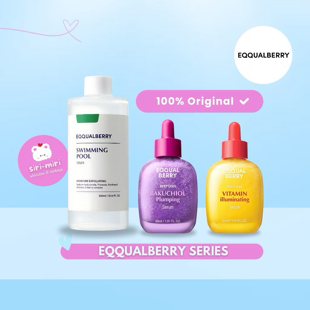 EQQUALBERRY SERIES | Bakuchiol Plumping Serum 30ML | Deep Cera Vitamin Serum | Eqqualberry Swimming 