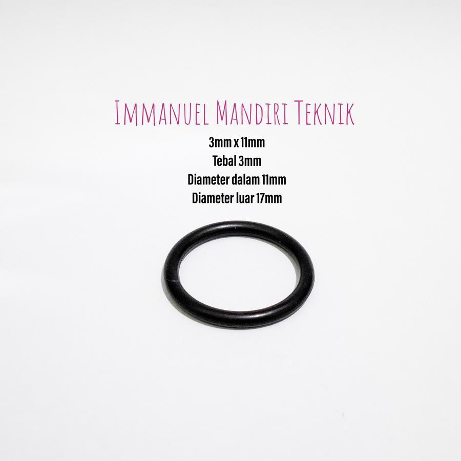 O-ring 3 x 11mm / Seal Karet 3mm x 11mm / O ring NBR