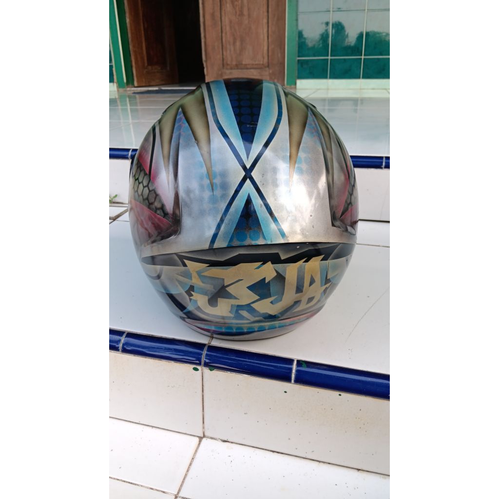 HELM FULLFACE FULL AIRBRUSH (HELM DEALER YAMAHA ORI)