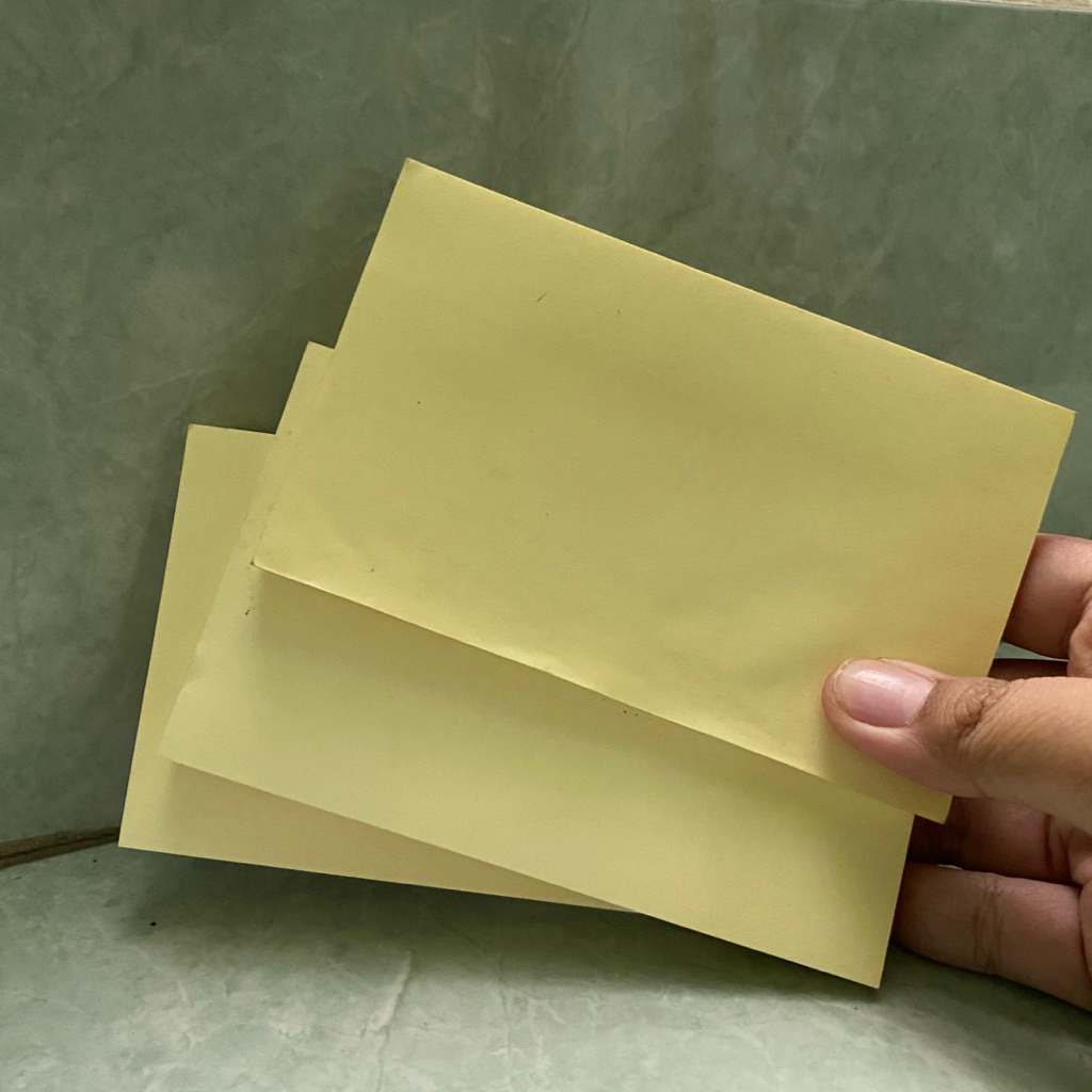

Paket 3pcs Sticky Note Post It 3M 655 ukuran 73mm x 123mm iai Memo Stick Kertas Memo Tempel Sticky Note Post-it 653 Notes Yellow ( 1 Pad / 1 Pcs )