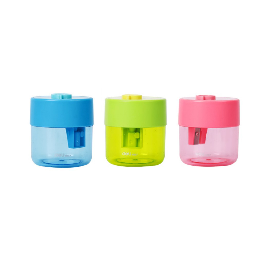 

Rautan Serutan Pensil DELI Pencil Sharpener Besar EH-557 ( 1 lubang )