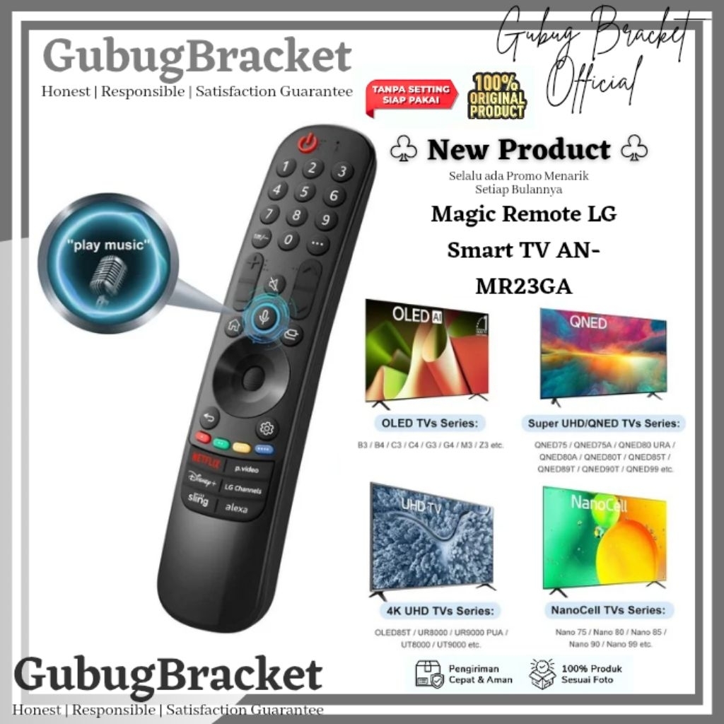 Magic Remote LG MR23GA / Remote Smart TV LG All 2019 - 2023 LG Magic Smart TV Remote