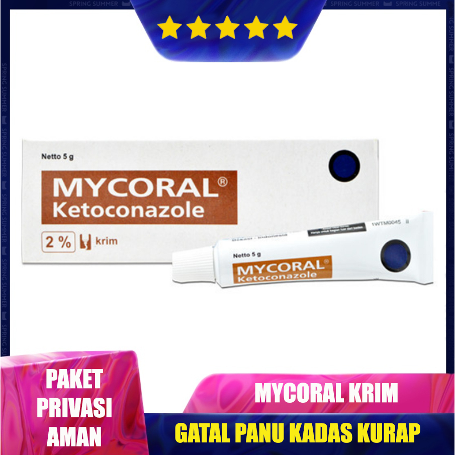 MyCoral Krim Ketoconazole 2% | Gatal Panu Kadas Kurap