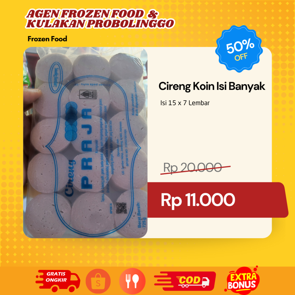 

cireng koin isi 105 Biji 570 gr