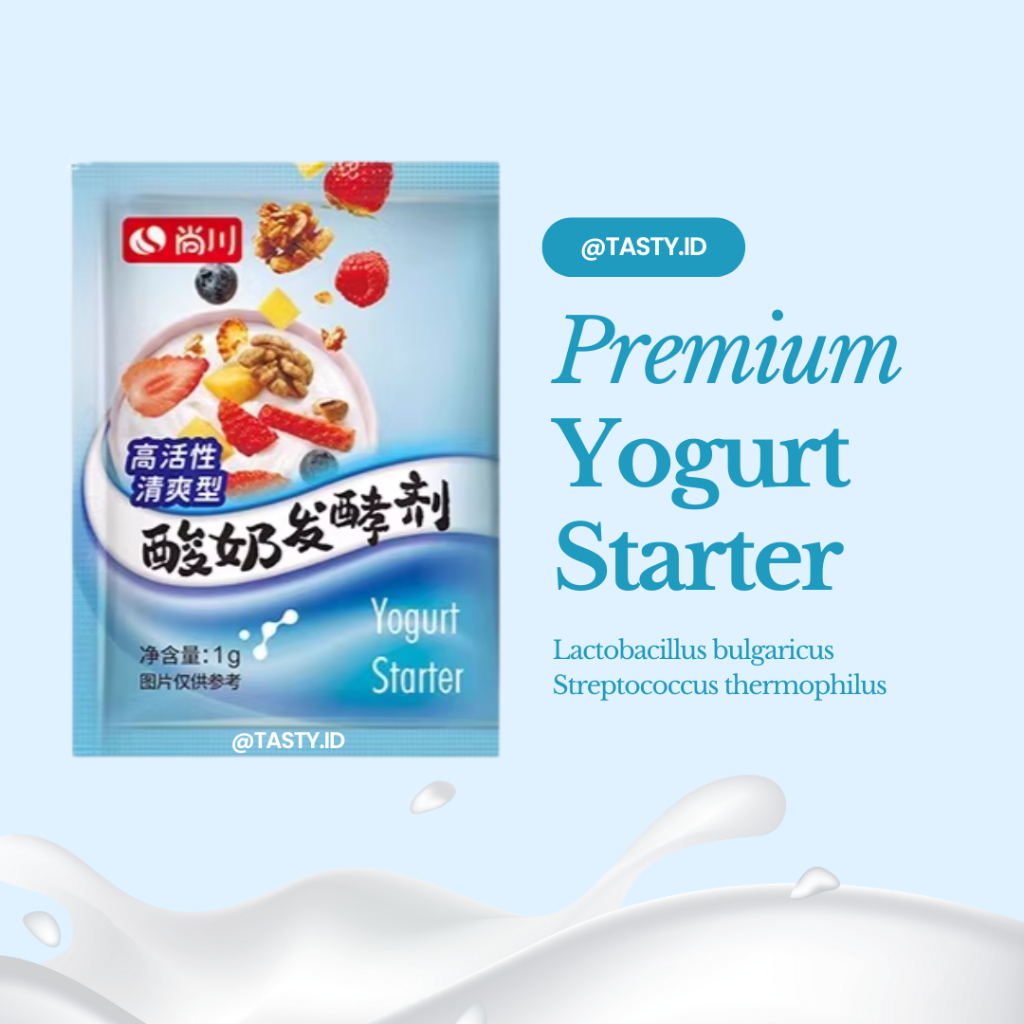 

Premium Yogurt Starter Kefir 1 Gram Sachet / Yogurt Culture / Kultur Yogurt / Bibit Yogurt / Biang Yogurt