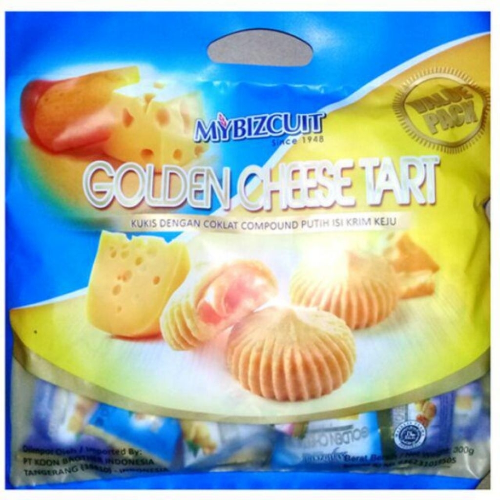 

My Bizcuit Golden Cheese Tart / Cheese Cookies / Biskuit Keju 300 gram