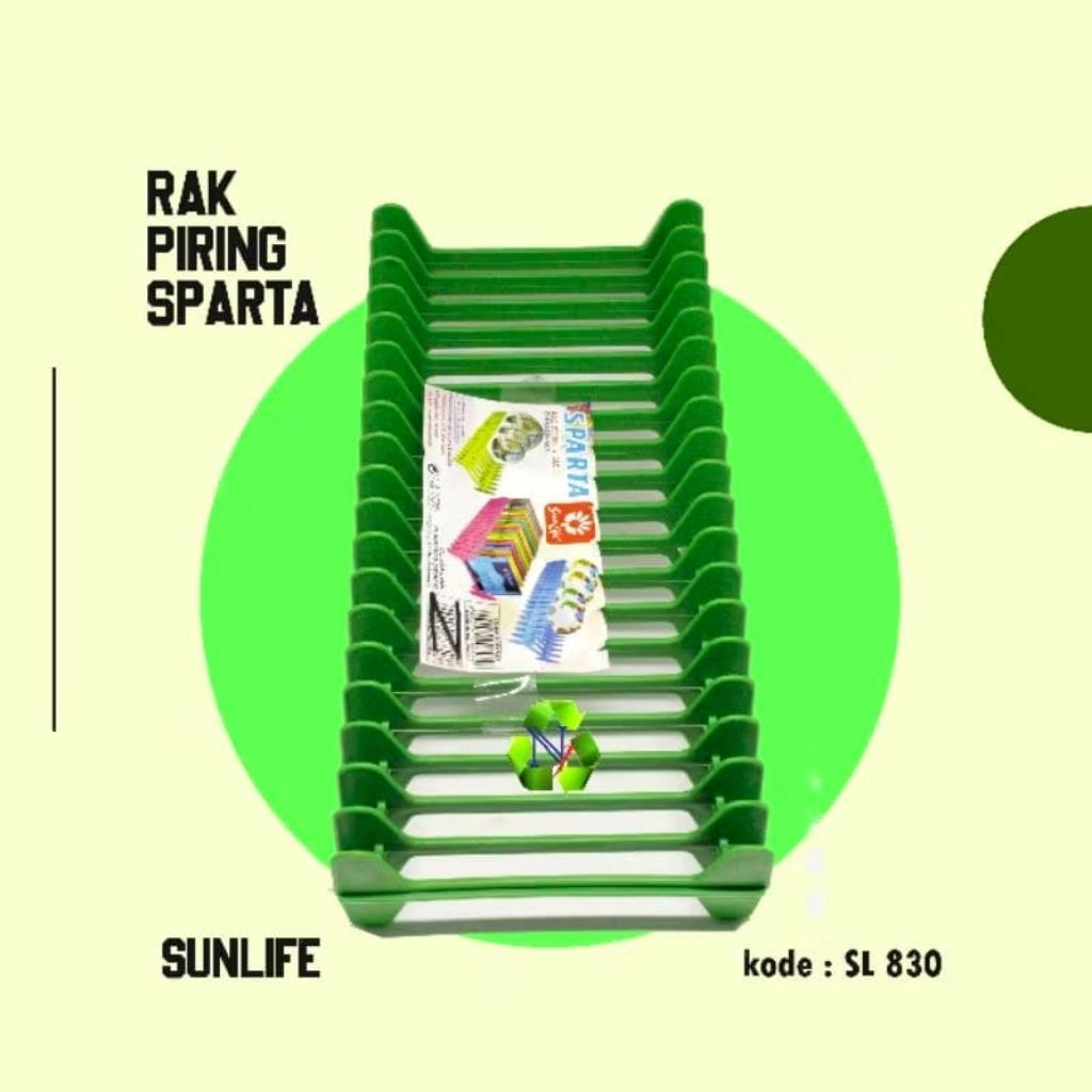 Rak Piring Sparta – Sunlife / Rak piring plastik