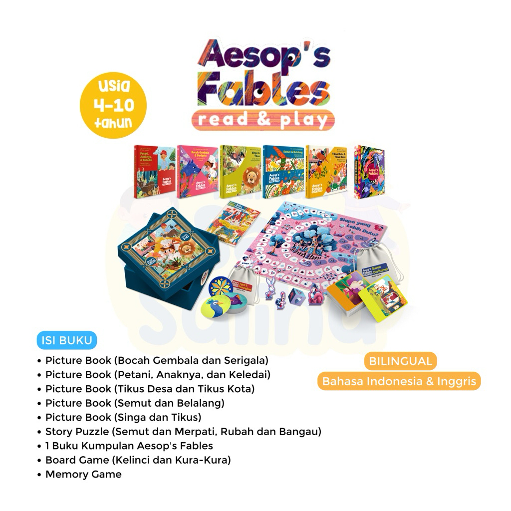 PROMO AESOP's FABLES NEW Aesop's Fables/Mandira / Kisah Fabel Anak / Buku Cerita Anak