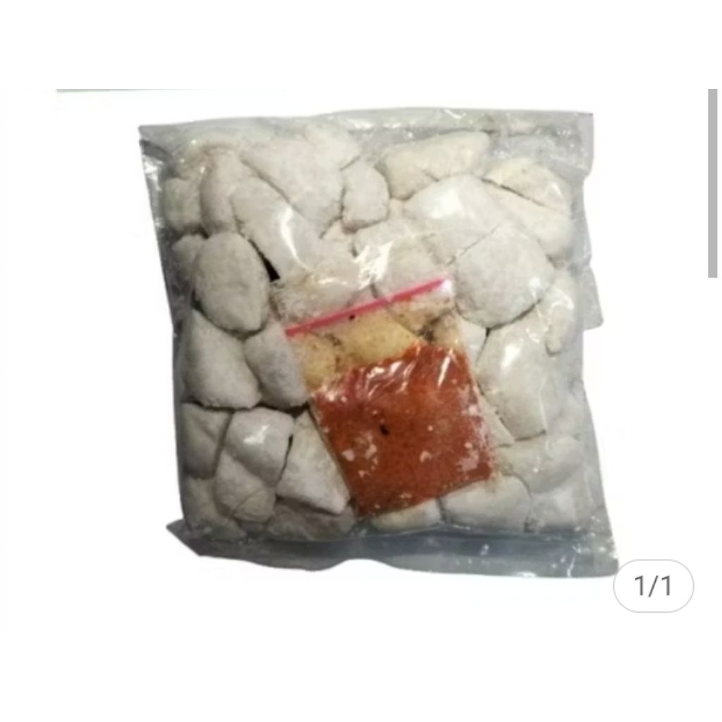 

cimol Aci instan+bumbu mentah