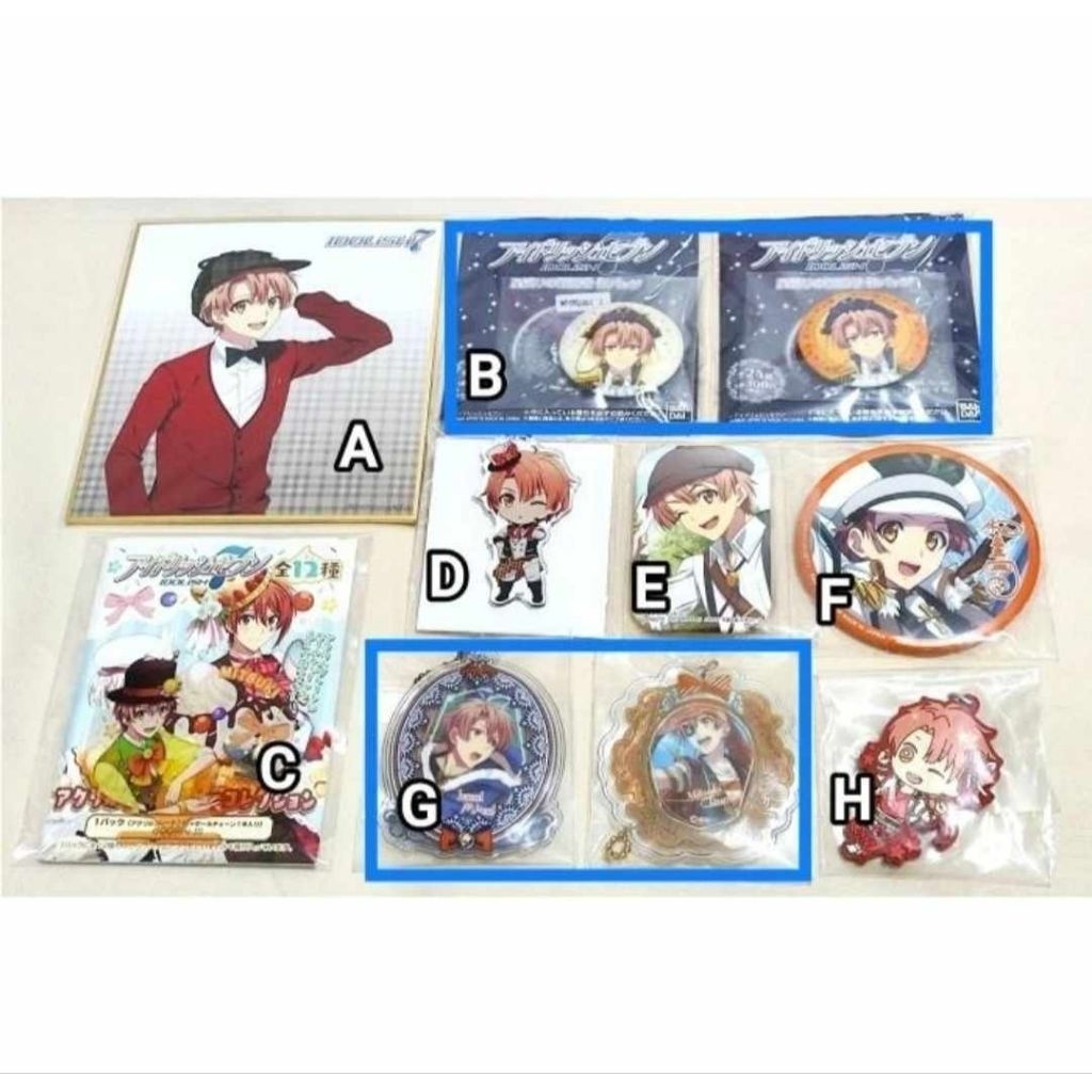 IDOLISH7 I7 Ainana Badge Shikishi Rubber Acrylic Keychain Clear File Izumi Mitsuki