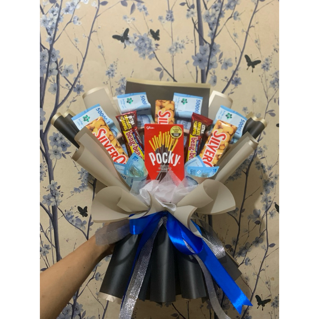 bouquet snack + uang