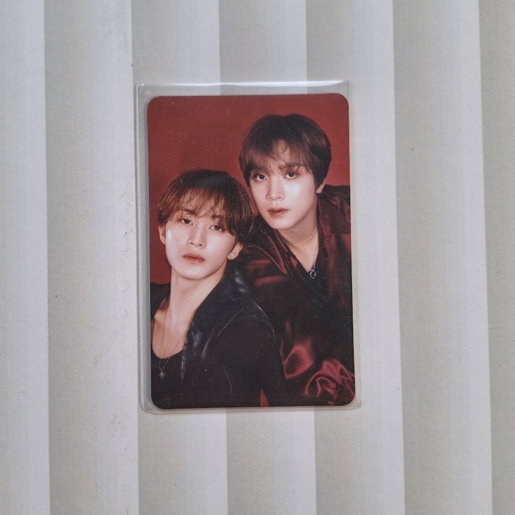 [READY] Official photocard unit markhyuck satin trading card sg25 nct dream b ver season's greeting