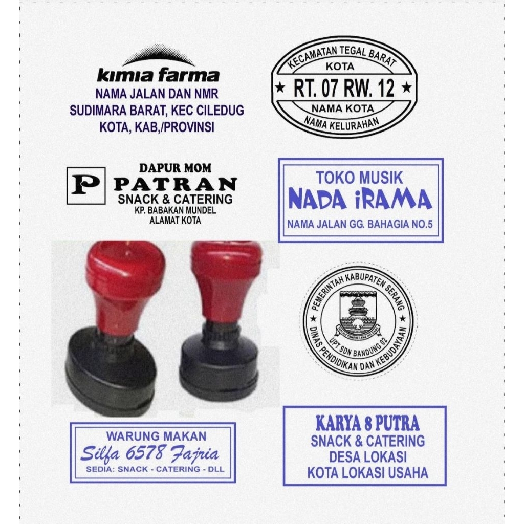 

STEMPEL PERSEGI PANJANG, Stempel kharisma flash,stempel warna, tanpa bantalan