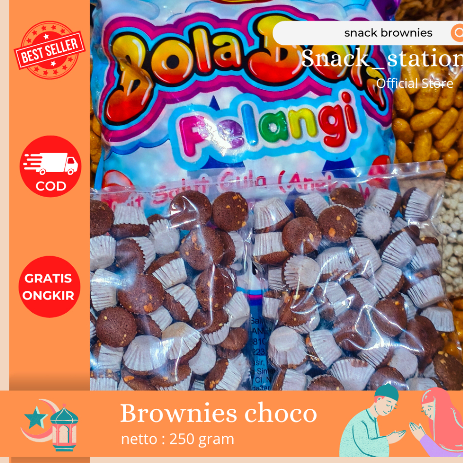 

Cemilan Brownies Mini Coklat - Snack Cemilan Kering Kekinian Yang Murah Dan Halal✅