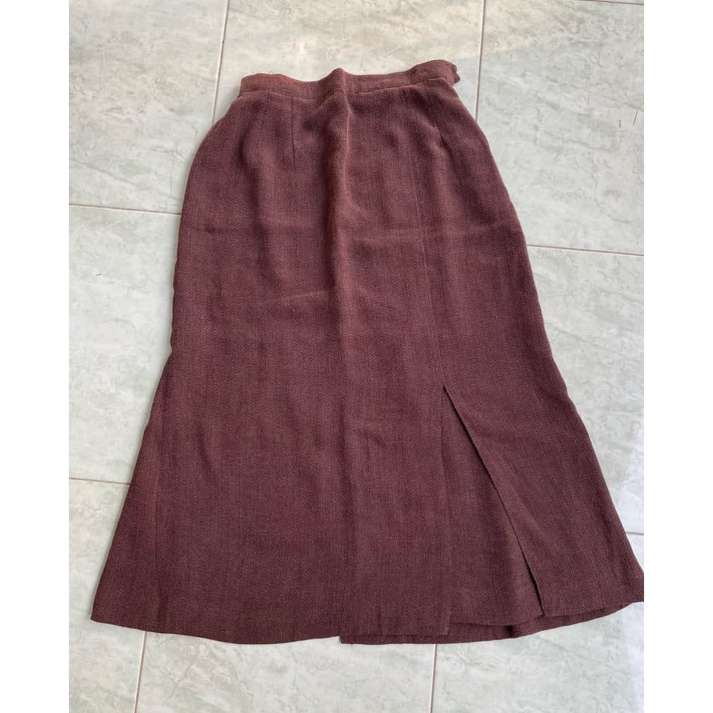 rok bahan suede tebel