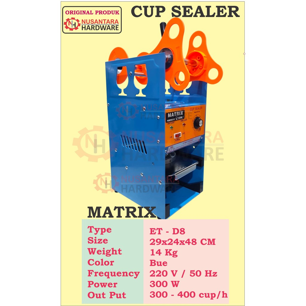 mesin cup sealer matrix, mesin pres tutup gelas, mesin siler gelas, mesin penyegel tutup gelas minum