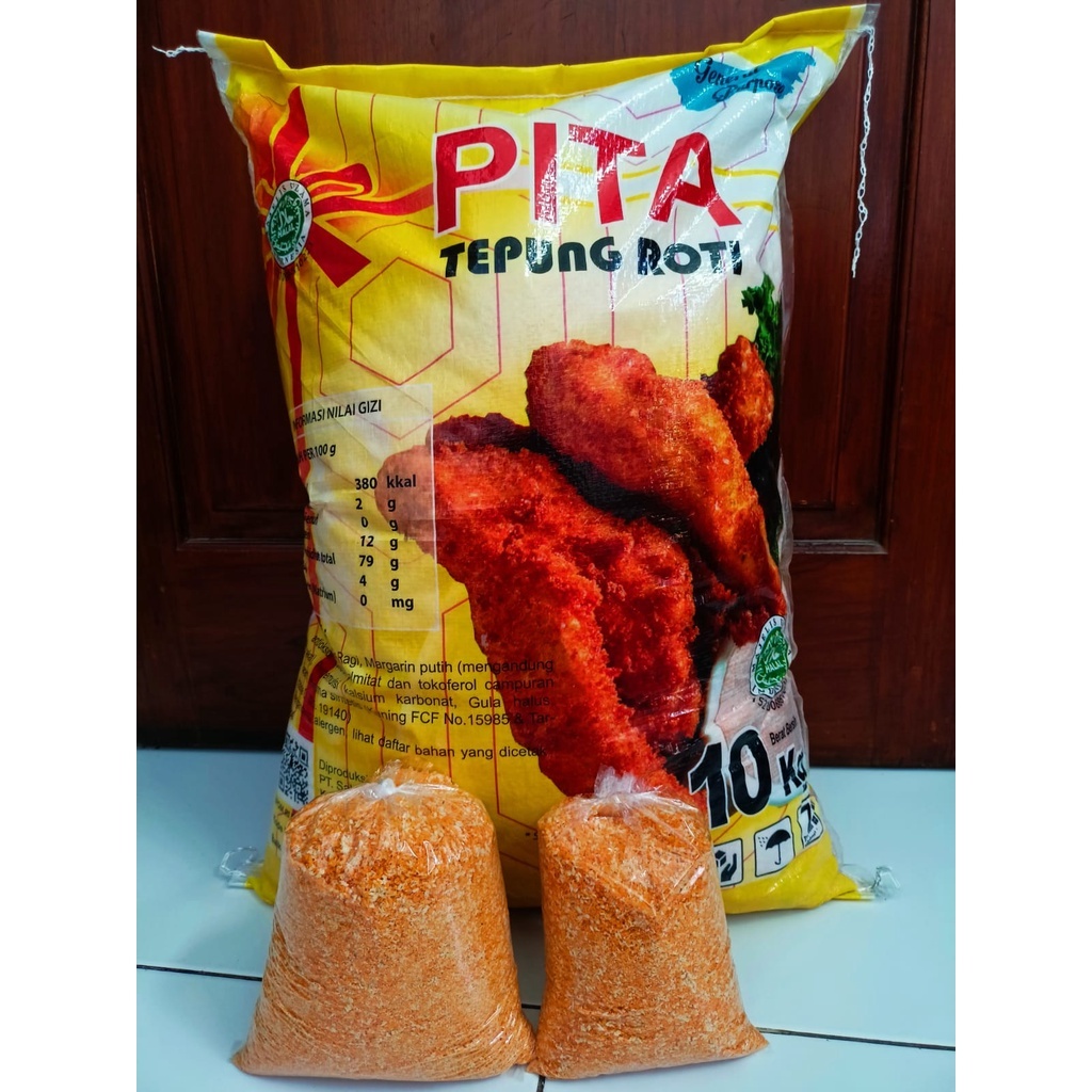 

Pita Tepung Roti/Tepung Panir/Tepung Roti/Bahan Risol repack 500gr dan 1 kg