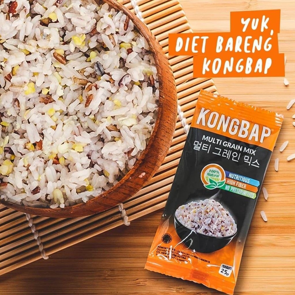 

KONGBAP Multi Grain Mix for Rice isi 6 sachet @25gr
