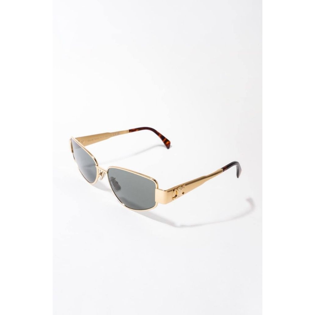 CELINE Triomphe metal 04 sunglasses
Gold - Green