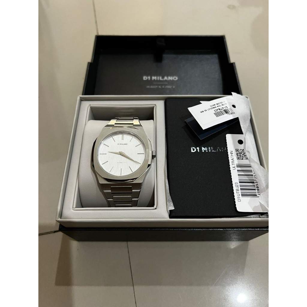 PRELOVED Jam Tangan D1 Milano - Ultra Thin Bracelet 40Mm-White D1-UTBJ23