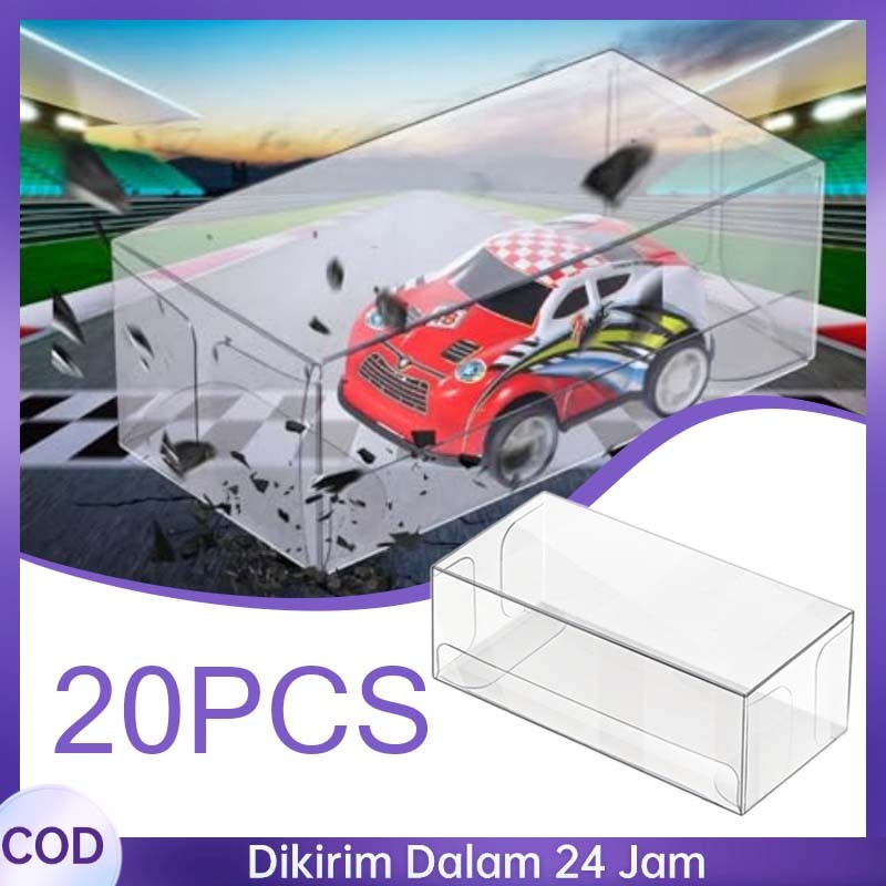 20pcs 1:64 Rak Hotwheels Akrilik  Rak Hotwheel Rack Tempat Display Mainan Mobil Rak Hotwheels