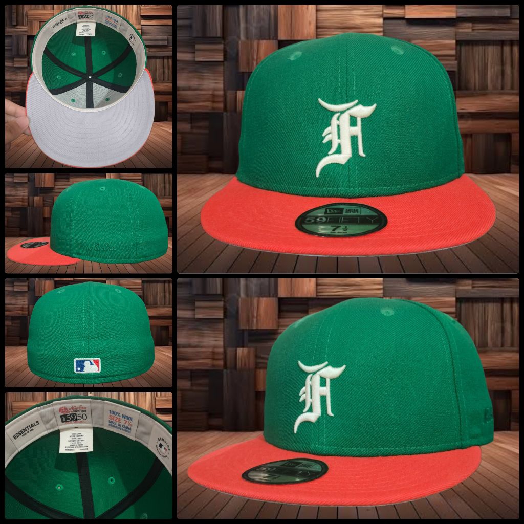 TOPI 59FIFTY NEW ERA X MLB FEAR OF GOD FOG (SIZE: 7 1/2, ORIGINAL AUTHENTIC NEW ERA)