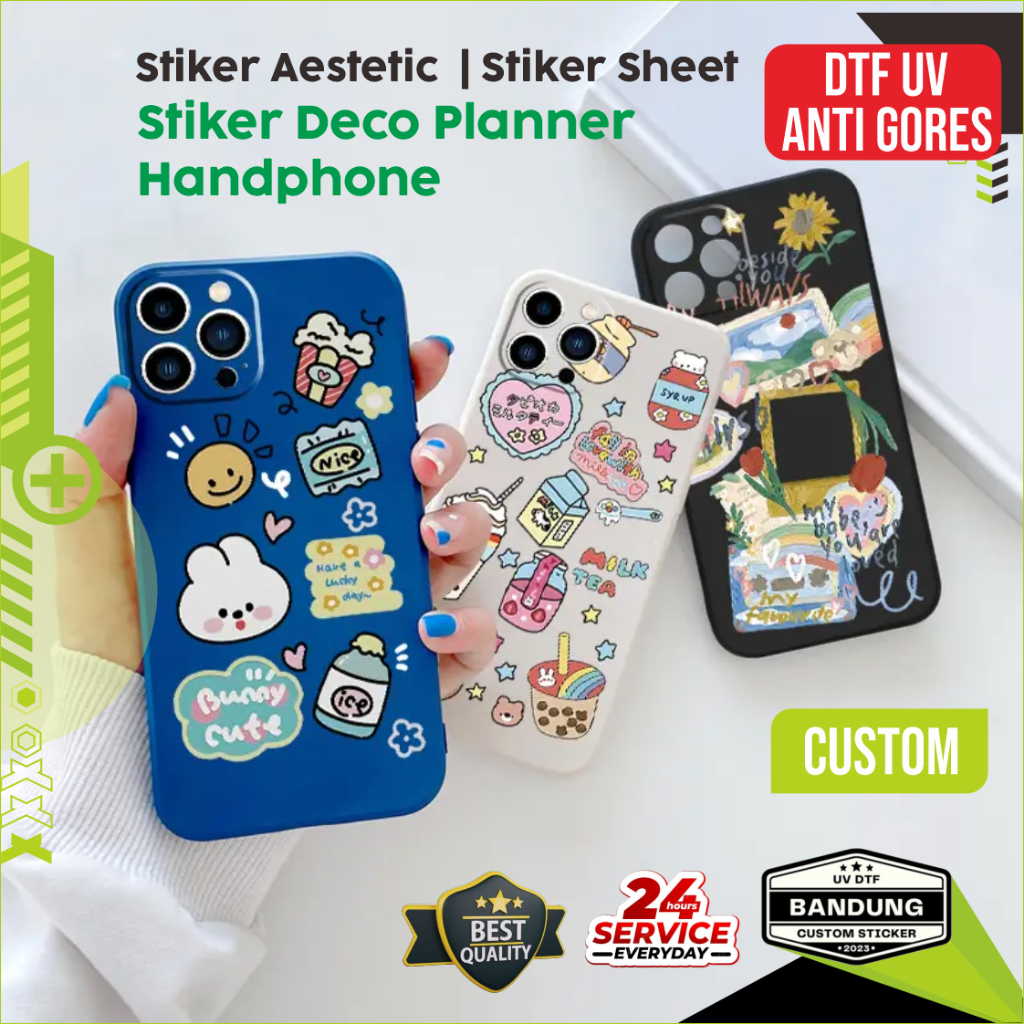 

Stiker Handphon HP Laptop inventori Aestetic / Sheet /Deco Planer 10x29cm