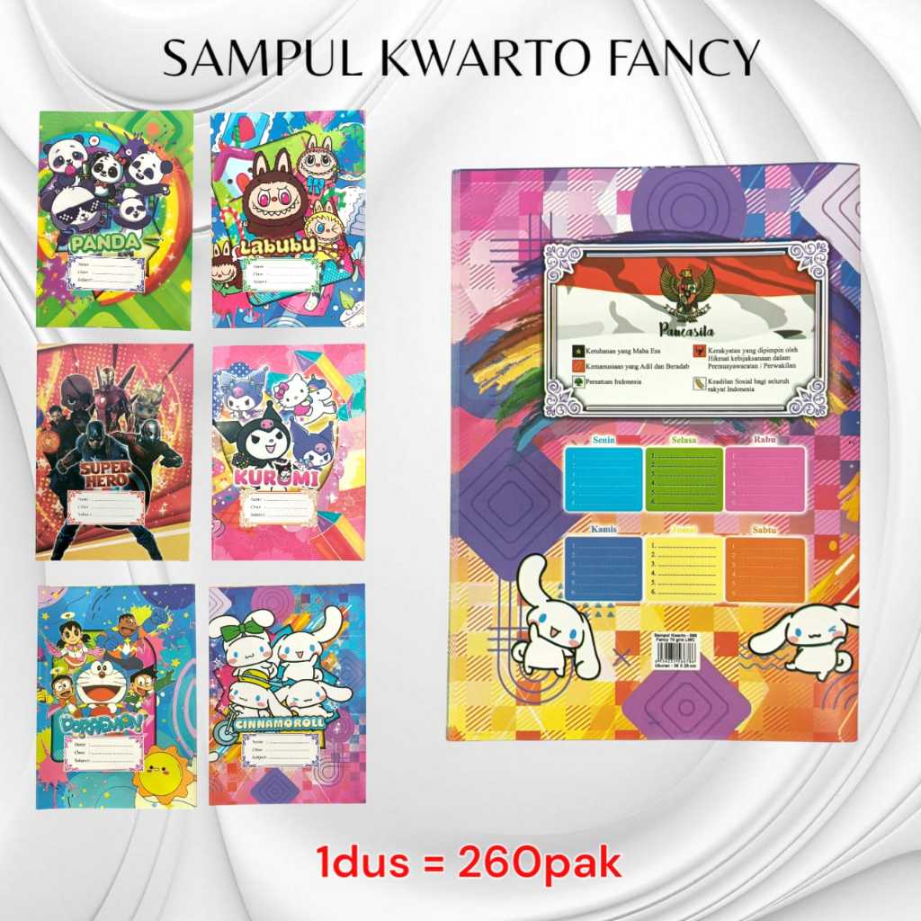 

Sampul Kwarto Fancy motif anak