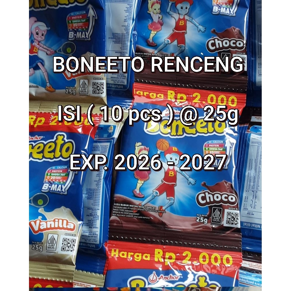

BONEETO RENCENG ISI 10 SACHET /EXP. JUN 2026 -2027