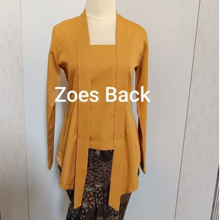 Kebaya Kutubaru Bahan Katun Polos