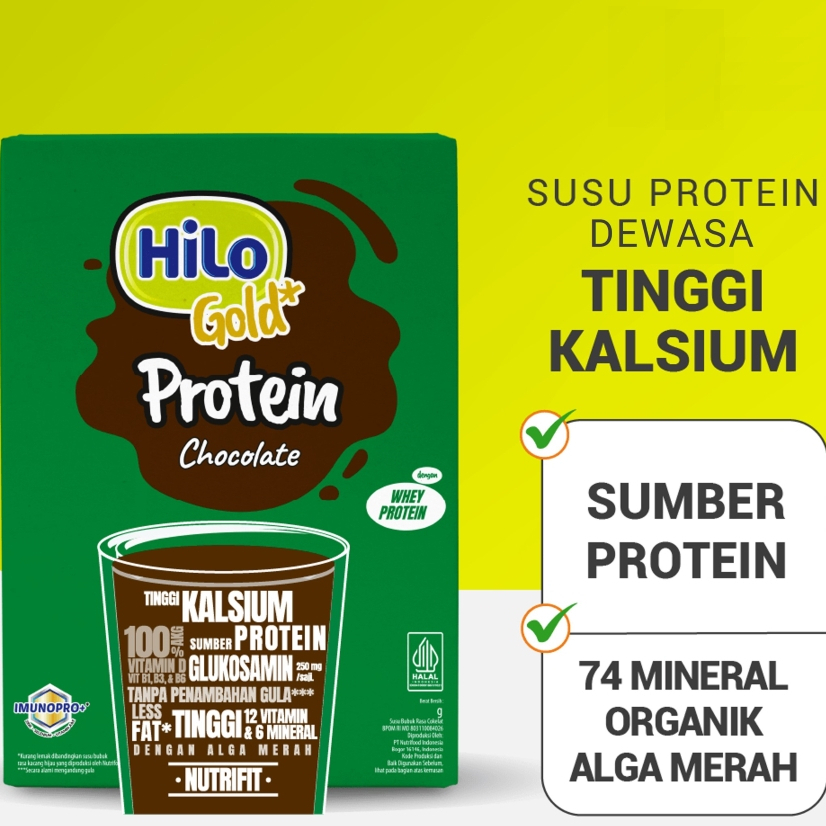 

HiLo Gold Protein Chocolate Tinggi Kalsium 500gr