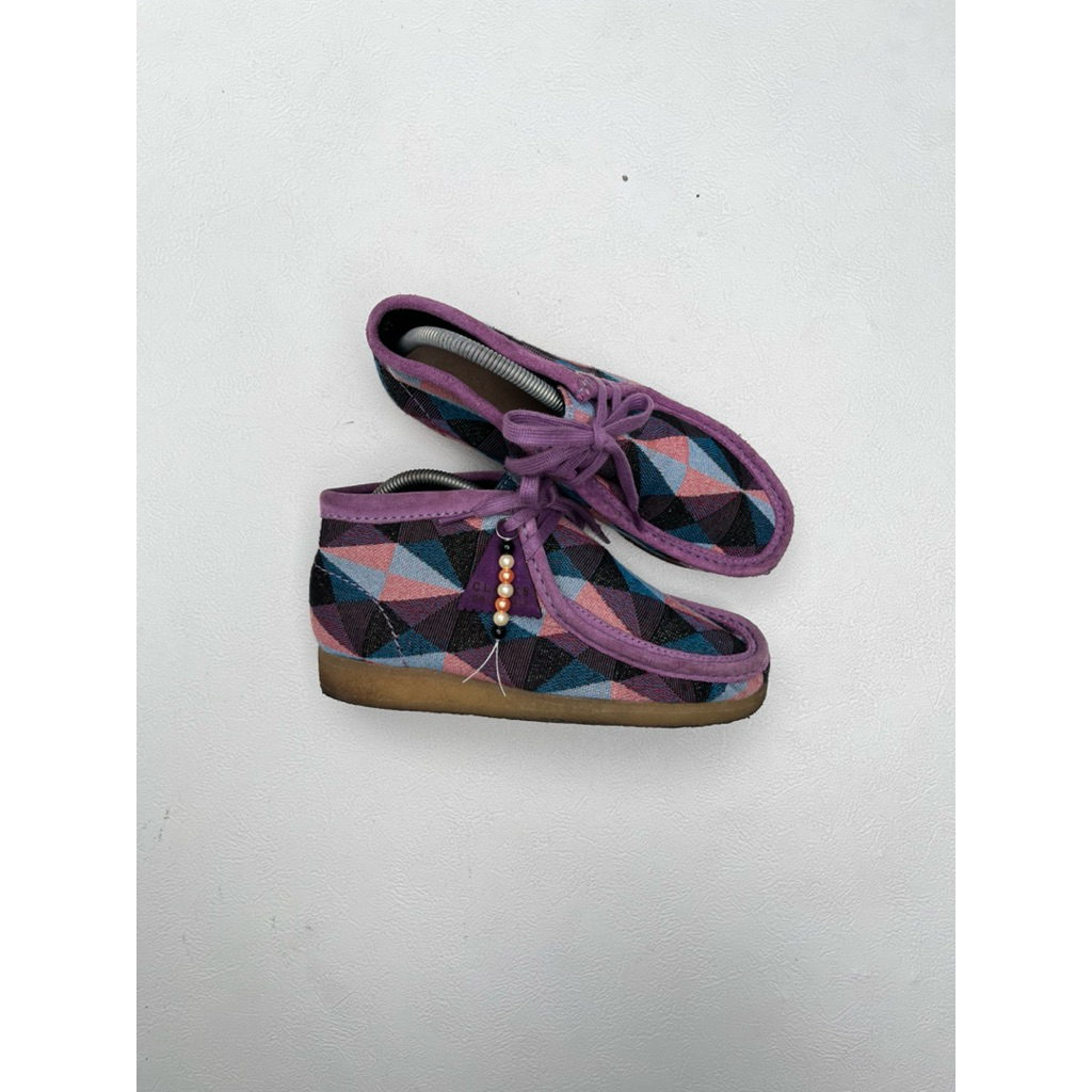 clarks wallabee purple combi size 39