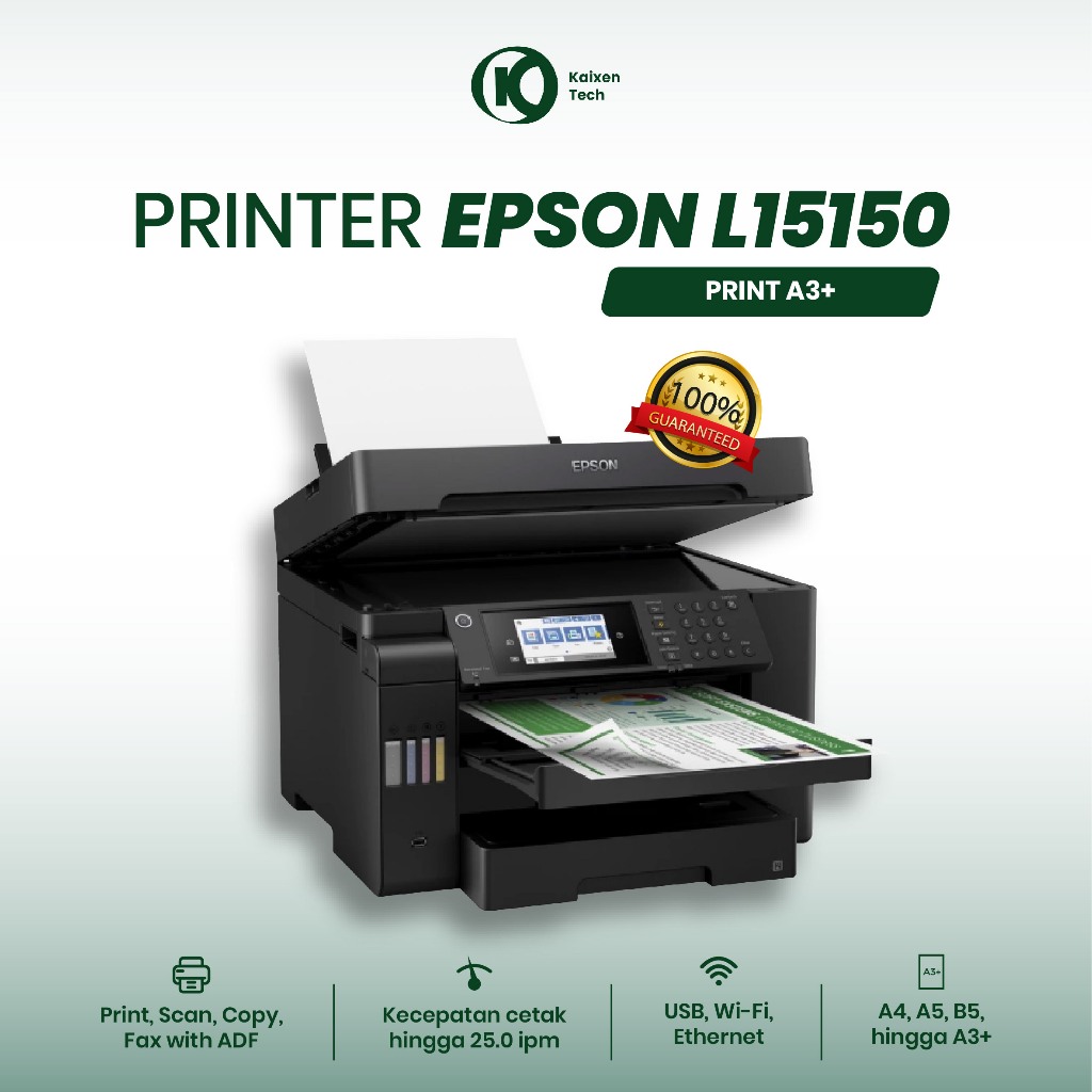 Printer Epson L15150 L 15150 - Print A3+ Scan Copy A3 Wifi Auto Duplex - Garansi Resmi Epson