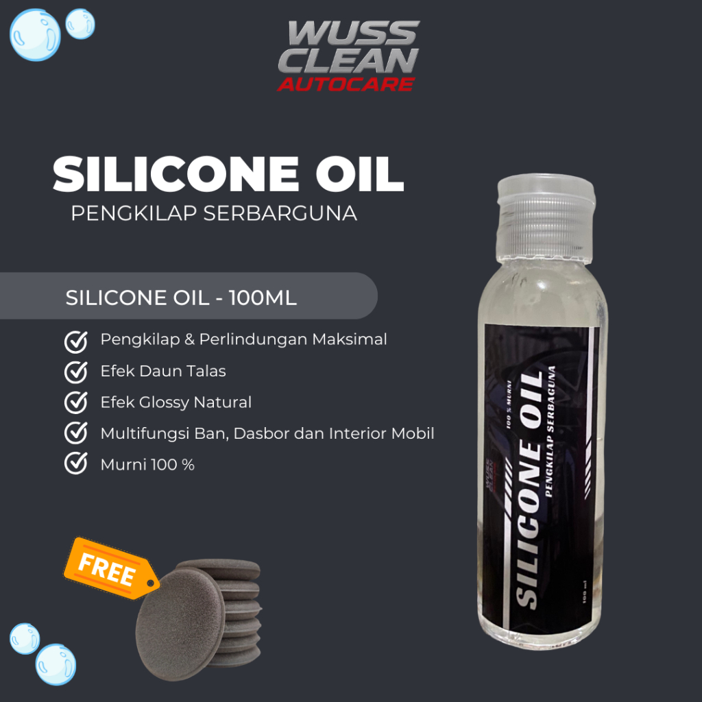 Silicone Oil - Pengkilap Serbaguna | Pengkilap Body Motor Mobil | Pengkilap Body Kasar| Pengikilap B